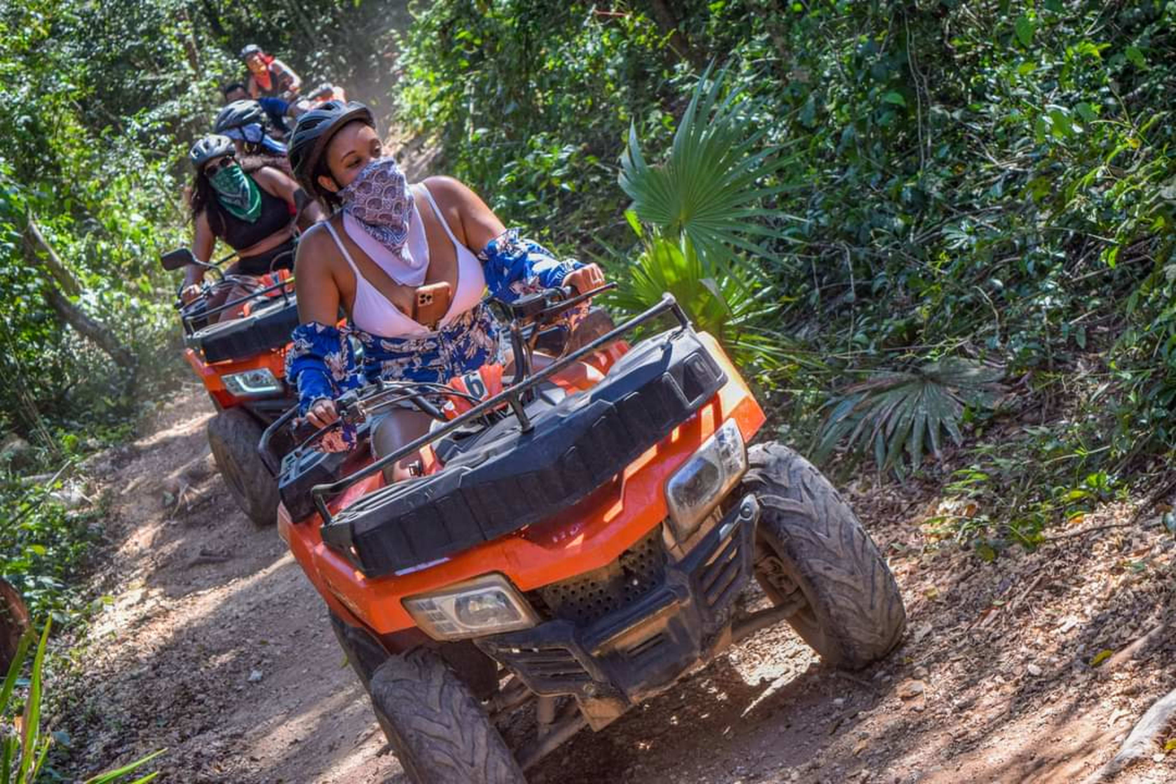 Cancun Extreme Jungle ATV, Zipline & Cenote Combo